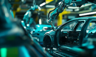 Featured-Blog Electric vehicle on production line