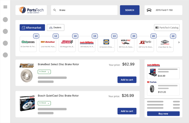 PartsTech Dashboard